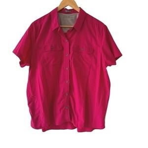 Eddie Bauer Women's Active Button Up Shirt‎ Size XL